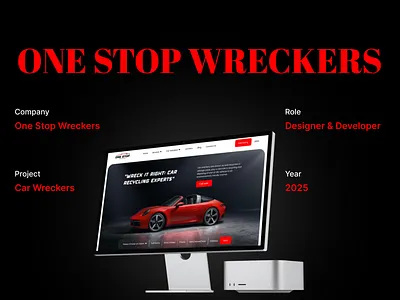 ONE STOP WRECKERS WEBSITE app branding design figma graphic design illustration logo typography ui ux