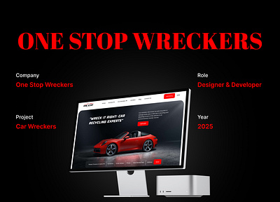 ONE STOP WRECKERS WEBSITE app branding design figma graphic design illustration logo typography ui ux