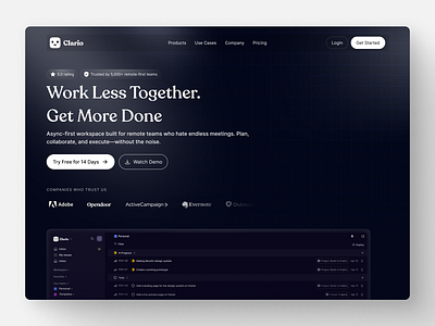 SAAS - Landing Page Concept card design dark mode dark mode website design landing page saas saas website ui ui design web design website website design website ui