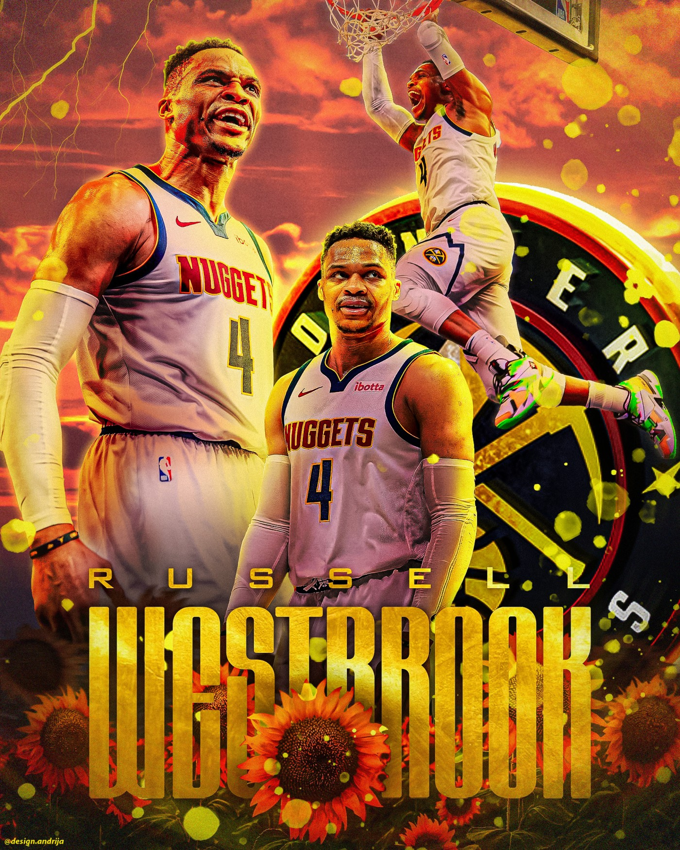 Russell Westbrook Poster Design branding design graphic design nba poster posterdesign sport westbrook