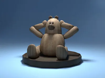 Bear 3d animation blender