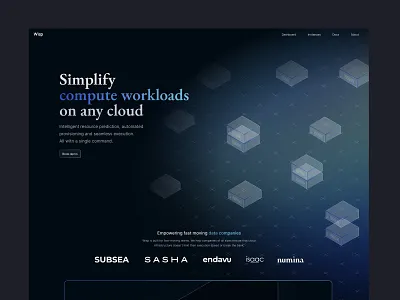 AI compute server technology landing page saas ai ai landing page ai website compute landingpage saas server servers