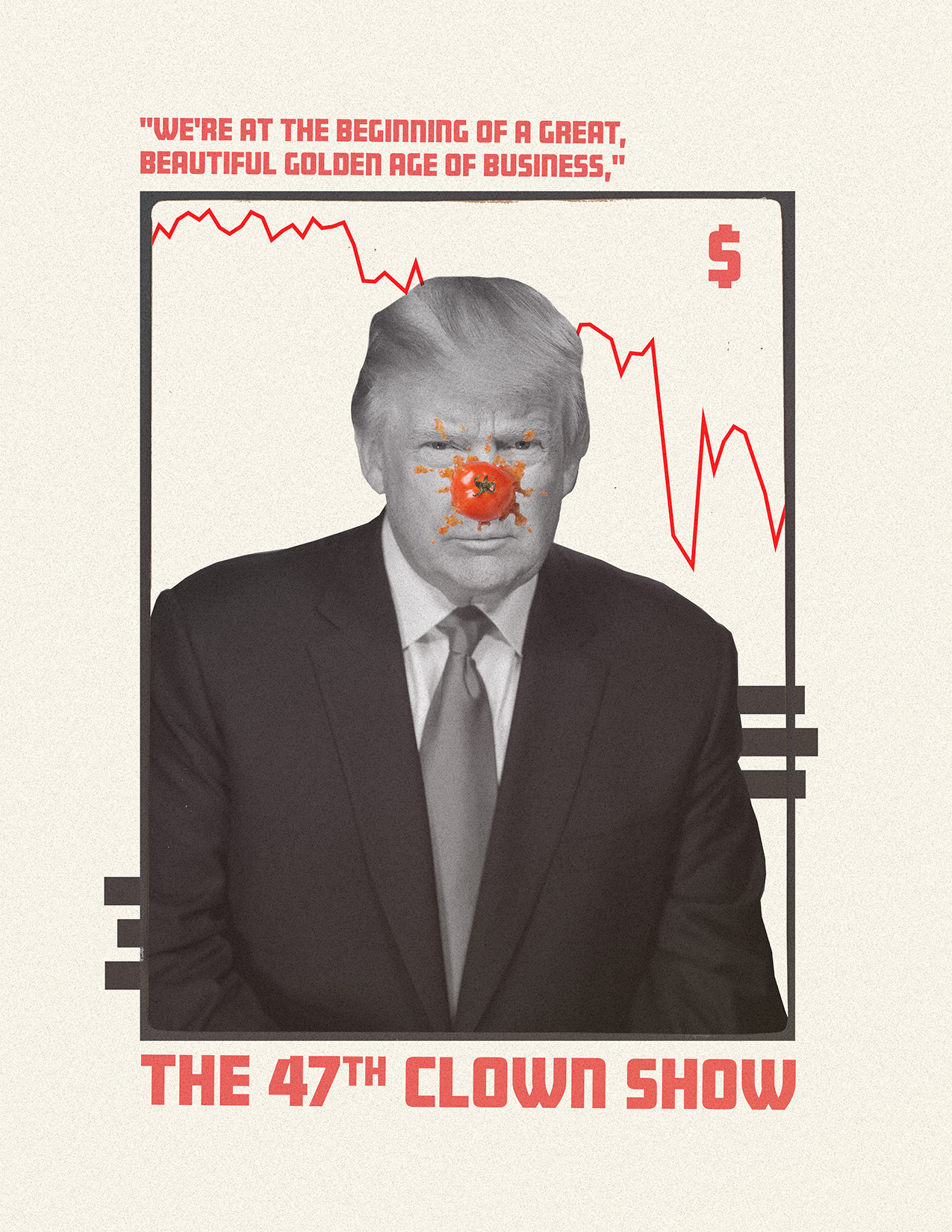 A Presidential Portrait - Collage collage color design digital art illustration presidential satire tex texture typography