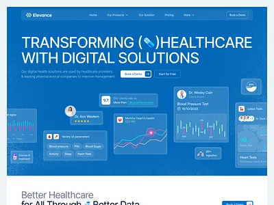 Healthcare Website Design clinics design doctor health healthcare healthcare website illustration landing page medical medicine telehealth telemedicine ui ux web design web3 website website design