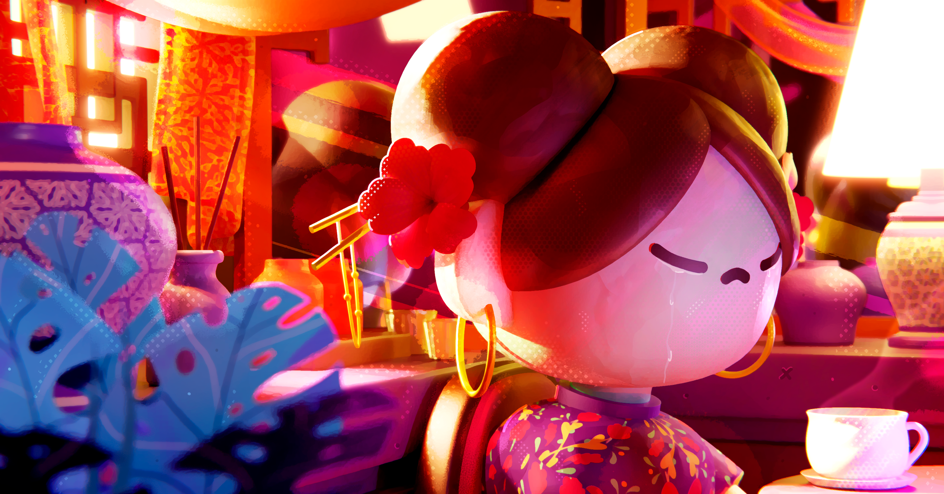 In The Mood For Love 2d 3d blender china cute digital art illustration inspiration love movie photoshop render