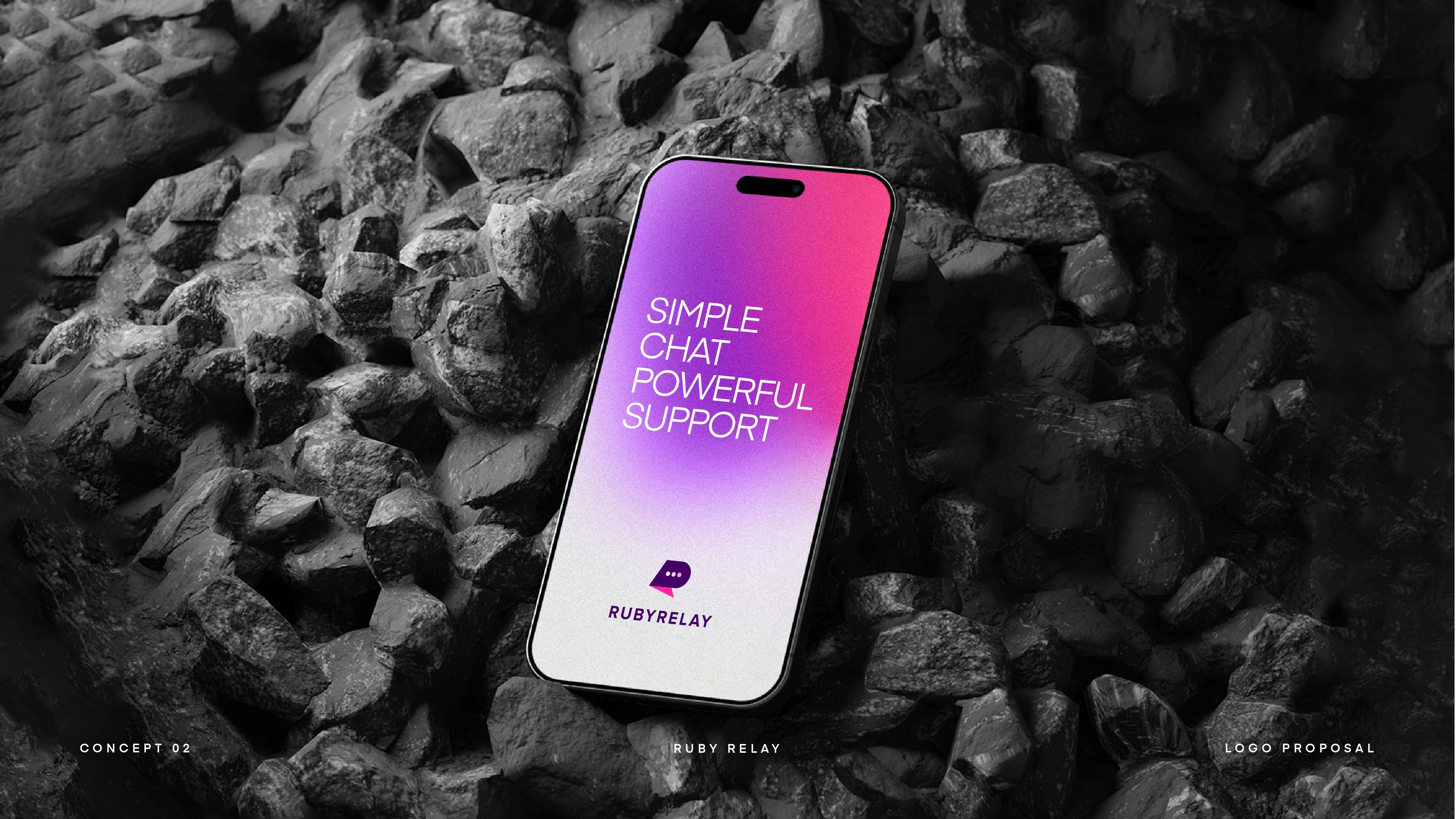 Ruby Relay - Logo Design 3d animation branding graphic design logo motion graphics ui