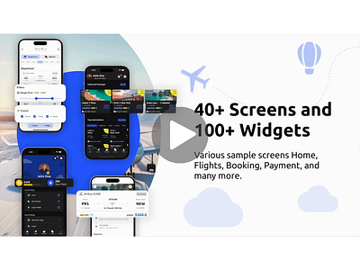 Flight Booking App Screens airline animation app design apps booking clean dark mode flight ios iphone minimal mobile mobile apps motion graphics ticket travel trip ui ui kit ux