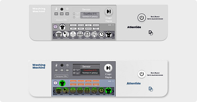 Washing machine control interface control interface design ui ux washing mashine