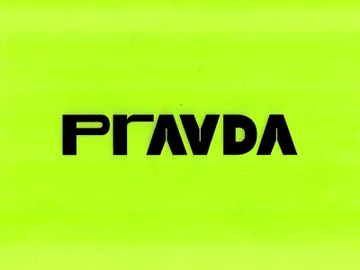 0043-PRAVDA branding design graphic design minimalist neon simple type typo typography