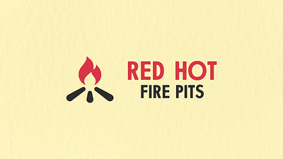 Red Hot Fire Pits - Logo Redesign branding design graphic design illustration logo