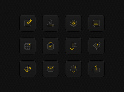 Custom Icons dark mode design figma freelance icon icons illustration product design saas saas design ui uiux uiux design user experience user interface ux uxui web app web application web design