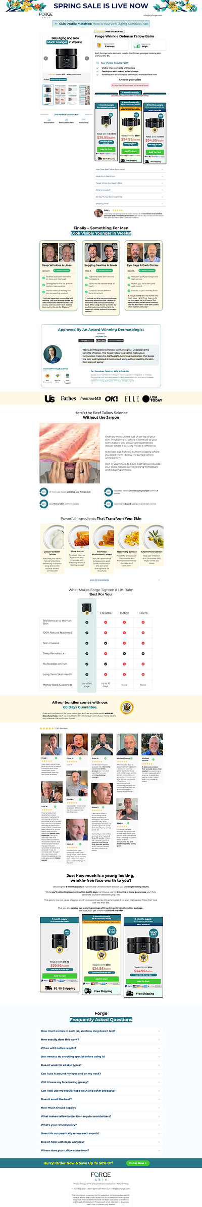 Forge Skin Product Page | GemPages gempages gempages expert gempages product page