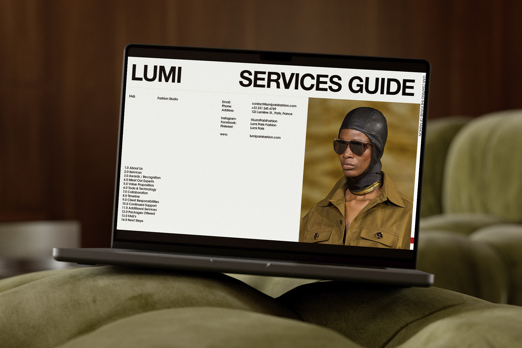 LUMI - Services Guide, Presentation Template, Pitch Desk brand brand guide brand guide template brand guidelines brand sheets brand strategy branding branding guidelines business proposal canva graphic design guide guide template guide templates logo marketing marketing solutions template ui ux