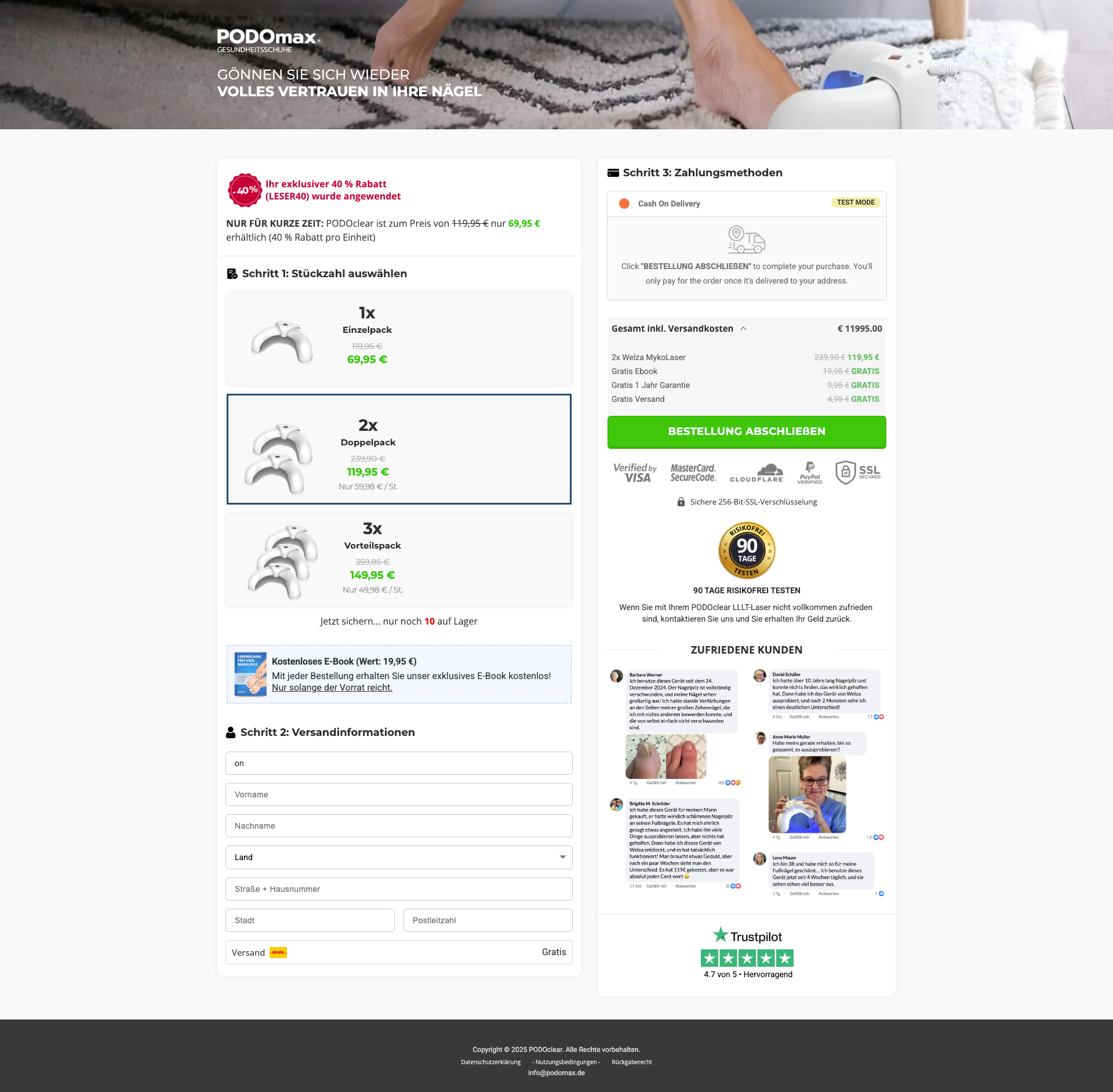 Nail Fungus Complete Funnel | Funnelish funnelish template