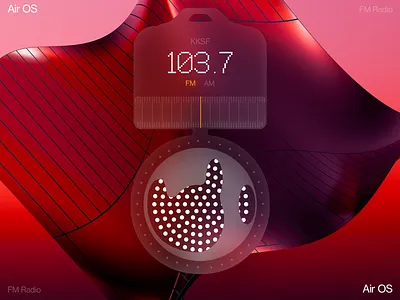 FM Radio dashboard design homepage illustration interface ios iphone mobile