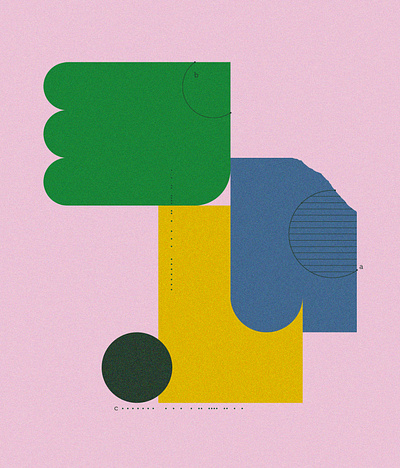 Colour and Shape #3 collage digital editorial graphic design illustration