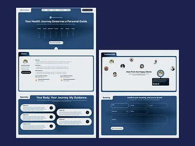 Ezma Shoaib – Dietitian Portfolio Landing Page figma graphic design landing page ui ui design ui ux ux design web design