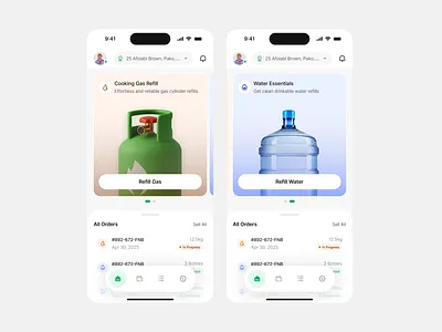 Mobile App UI - Home Page figma homepage mobile app ui