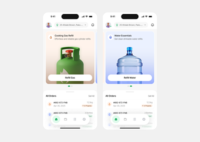 Mobile App UI - Home Page figma homepage mobile app ui