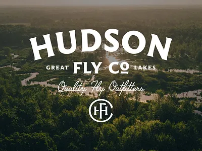 Hudson Fly Co. - Logo Design adventure avatar badge badges brand identity branding classic design graphic design icon lockup logo logos monogram outdoors small business timeless vintage visual identity