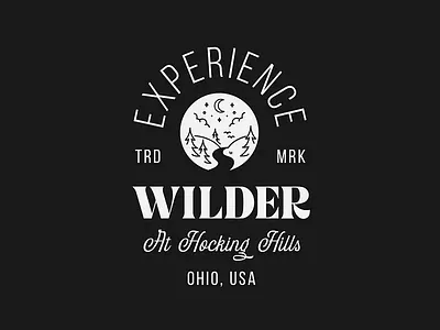 Custom Logo & Illustration - Wilder at Hocking Hills adventure advertising avatar badge brand identity branding business design graphic design illustration logo logo design logos marketing outdoors small business visual identity