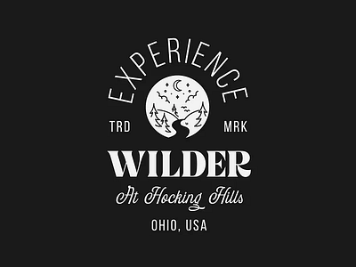 Custom Logo & Illustration - Wilder at Hocking Hills adventure advertising avatar badge brand identity branding business design graphic design illustration logo logo design logos marketing outdoors small business visual identity