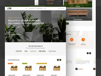 CRO-Optimized Website for The Planter Guy - Plant Web Design cro website design figma flower web design flower website garden website graphic design nature web design nature website plant website planter website planting ui ux web design website