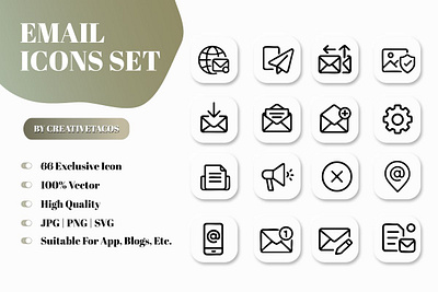 66 Email Icons Pack email email icons free icons icons illustrations