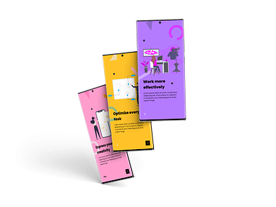 On boarding screens colors on boarding ui
