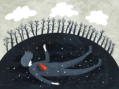 Burnout burnout character illustration overwhelmed procreate