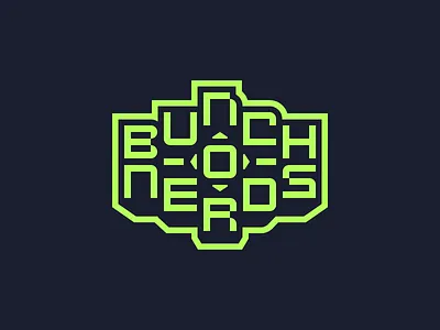 Bunch'o'Nerds / Logo branding design graphic design lettering logo
