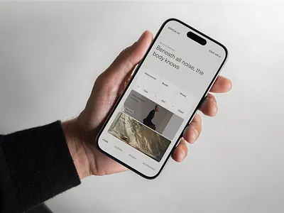 Spiritual OS calmui dailyui design editorial editorialui minimaldesign mobile productdesign spiritualos ui uiconcept ux wellness wellnessui
