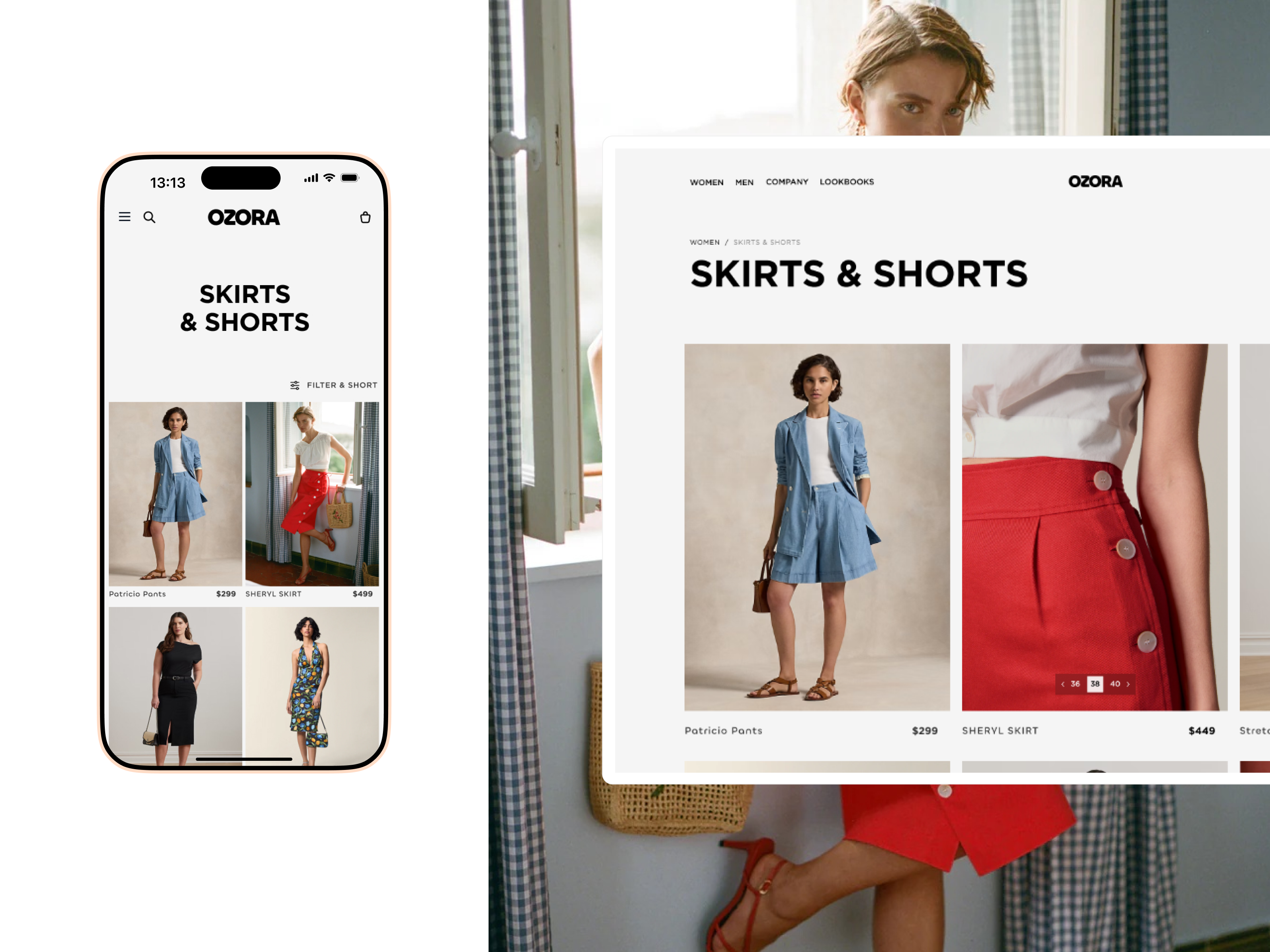 Categories details - OZORA fashion ui ui ux web website