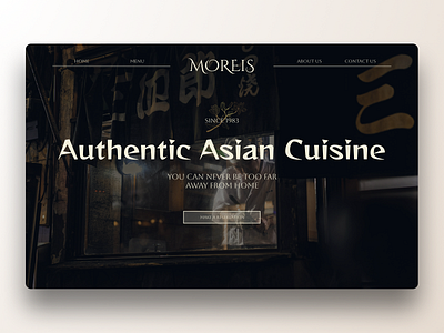 Restaurant Landing Page branding design ui ux