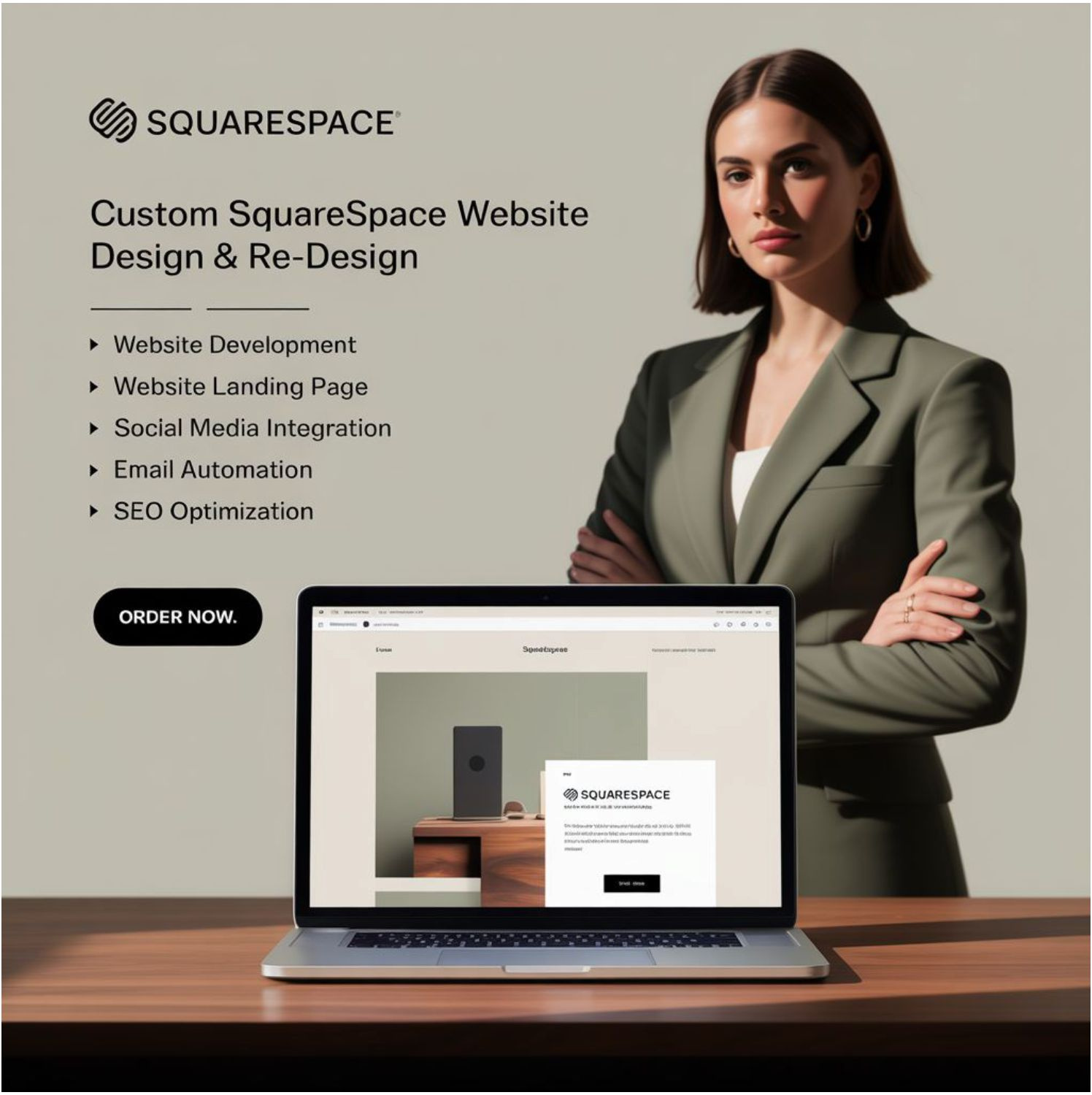 Example of Squarespace Website Design 