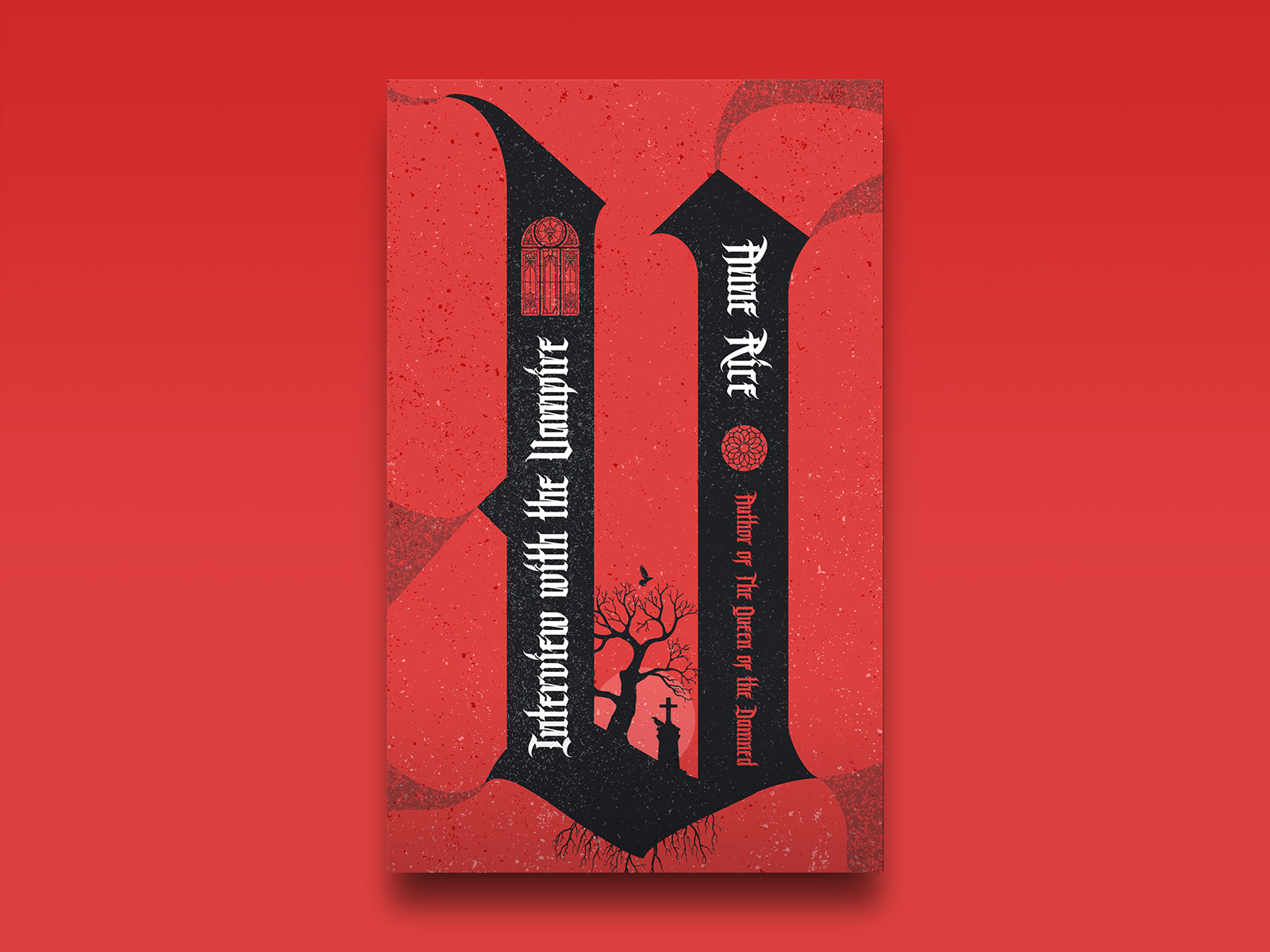 Classic cover refresh — Interview with the Vampire book book cover book cover art book design cover cover art cover design fiction graphic design