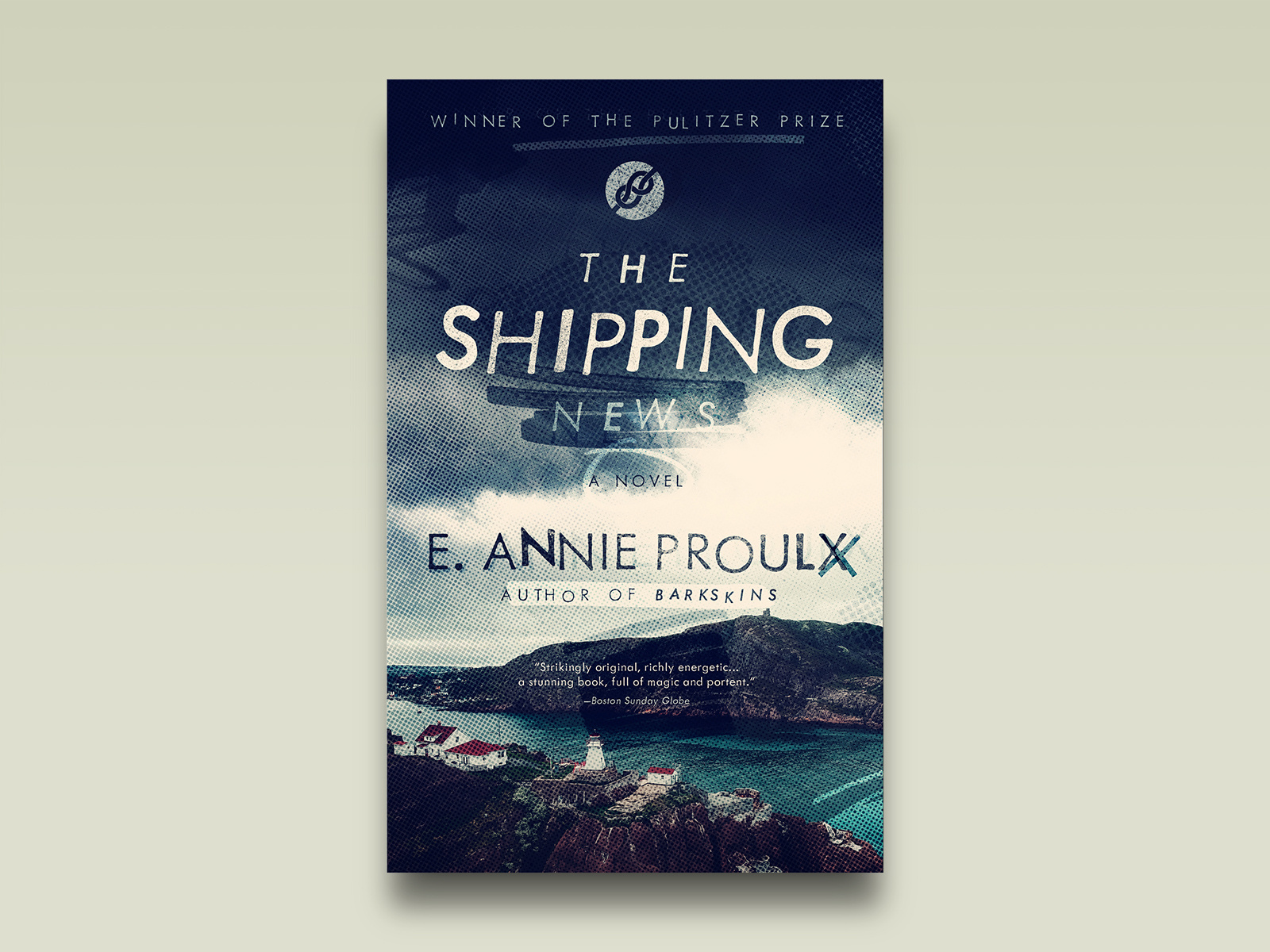 Classic cover refresh — The Shipping News book book cover book cover art book design cover cover art cover design fiction graph
