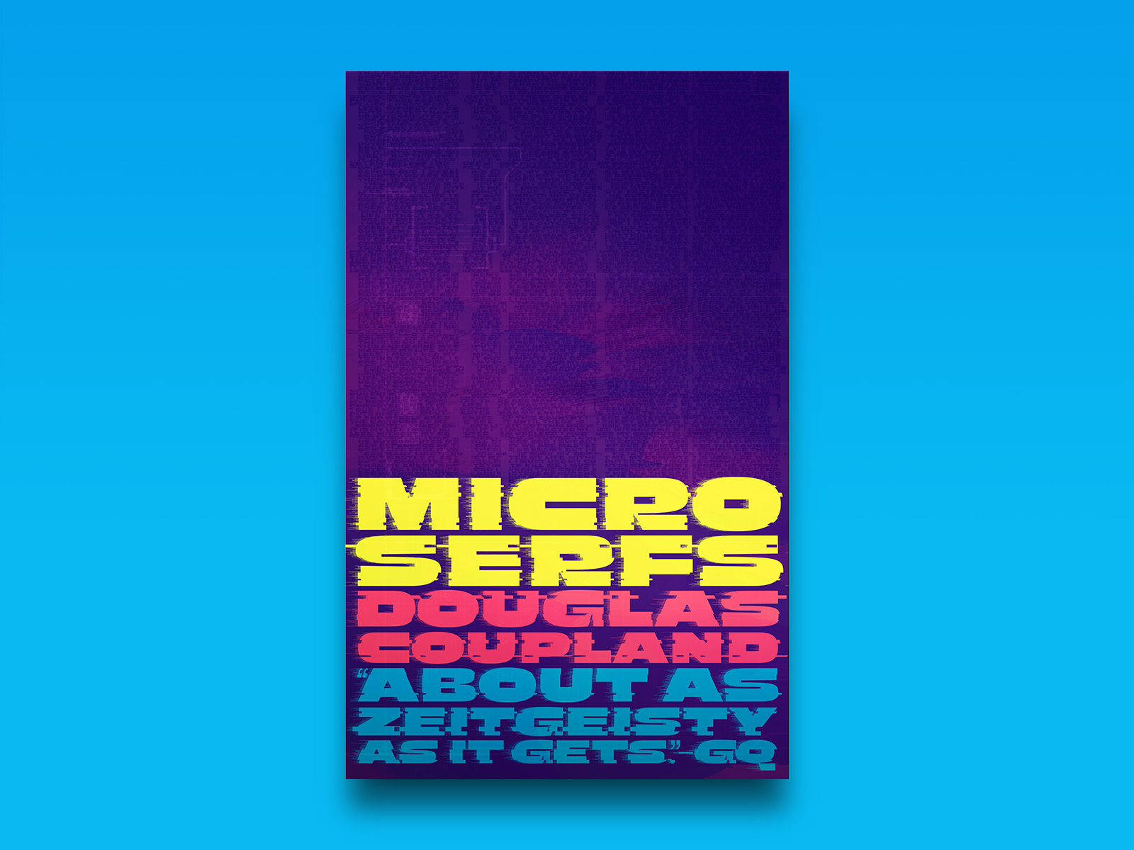 Classic cover refresh — Microserfs book book cover book cover art book design cover cover art cover design fiction graphic design