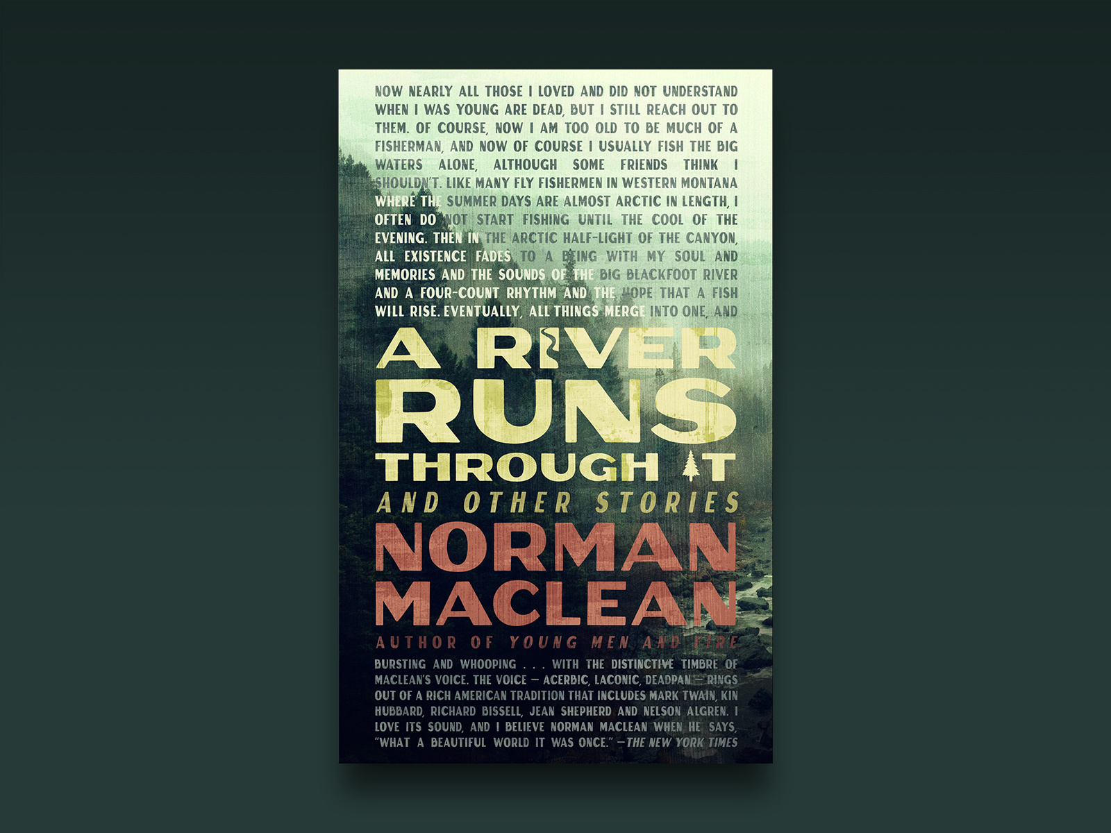 Classic cover refresh — A River Runs Through It book book cover book cover art book design cover cover art cover design fiction graphic design