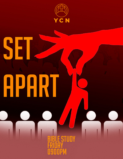 Youth Group Bible Study Poster graphic design