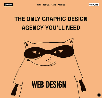 Creative Agency Website - GRAPHIKA branding creative agency design agency illustrations uxdesign web design wix