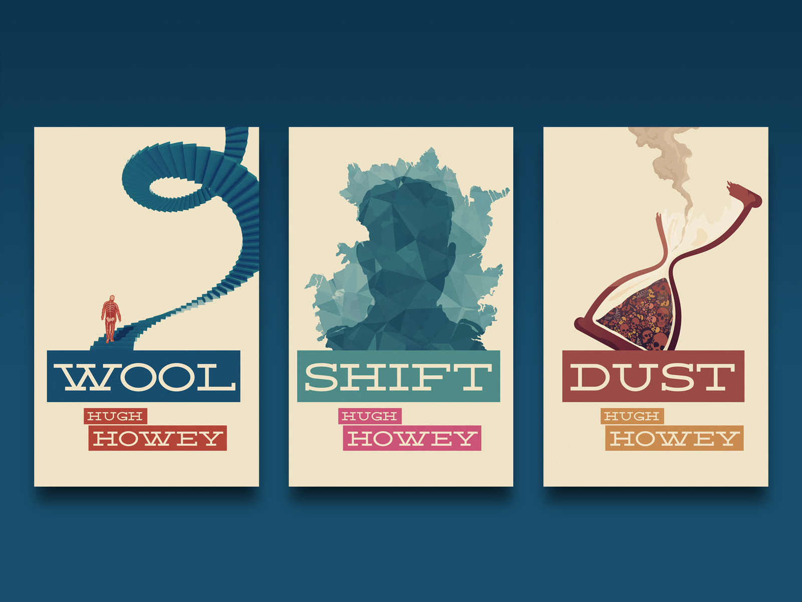 The Silo Series, Hugh Howey (Subterranean Press, Limited ed.) book book cover book cover art book design cover cover art cover design fiction graphic design