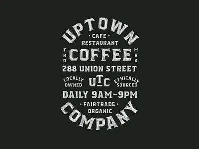 Uptown Coffee Co. Badge avatar badge badge design brand identity branding design font graphic design logo logo design logos typography vintage visual identity