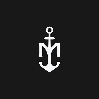 M Anchor | Vintage Monogram Logo apparel avatar badge brand identity branding design graphic design hat icon illustration logo logo design logos monogram tshirt visual identity