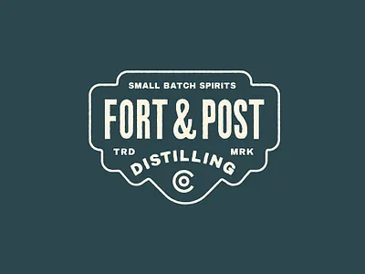 Fort & Post Distilling | Logo Design avatar badge badge design brand identity branding classic design graphic design icon label logo logo design logos vintage whiskey logo