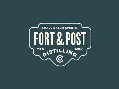Fort & Post Distilling | Logo Design avatar badge badge design brand identity branding classic design graphic design icon label logo logo design logos vintage whiskey logo