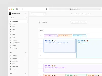 Freebies on Spline One admin admin panel dashboard design system figma ui ui kit ux