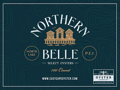 Northern Belle - Select Oysters | Packaging Design badge brand identity branding design graphic design icon illustration label logo package packaging retail packaging visual identity