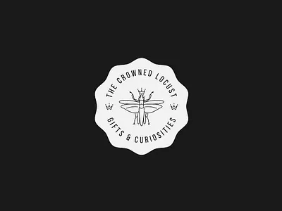 The Crowned Locust | Logo Design apparel avatar badge brand identity branding design graphic design hat icon illustration logo logo design logos merch tshirt visual identity