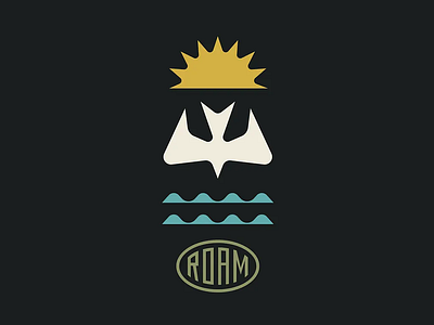 Roam Apparel Design apparel badge brand identity branding design graphic design illustration logo logo design logos merch shirt tshirt visual identity